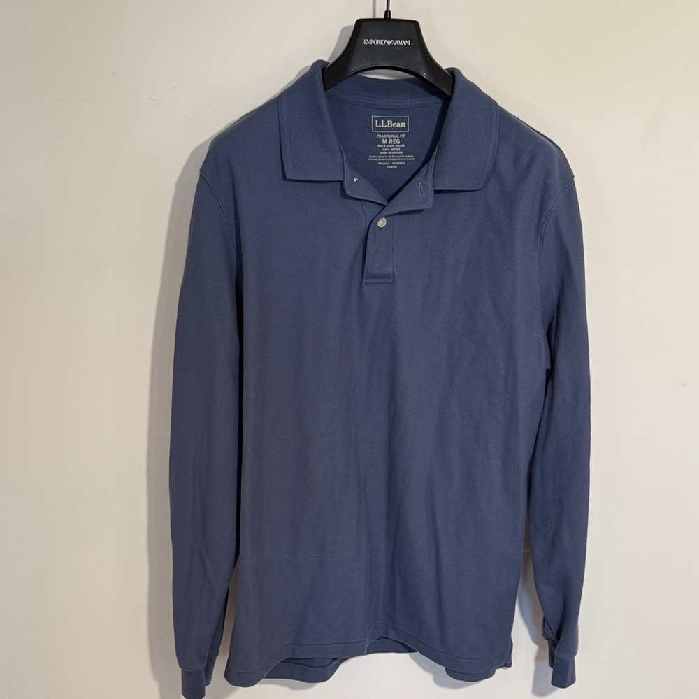 L.L. Bean | Men's Long Sleeve Polo | M